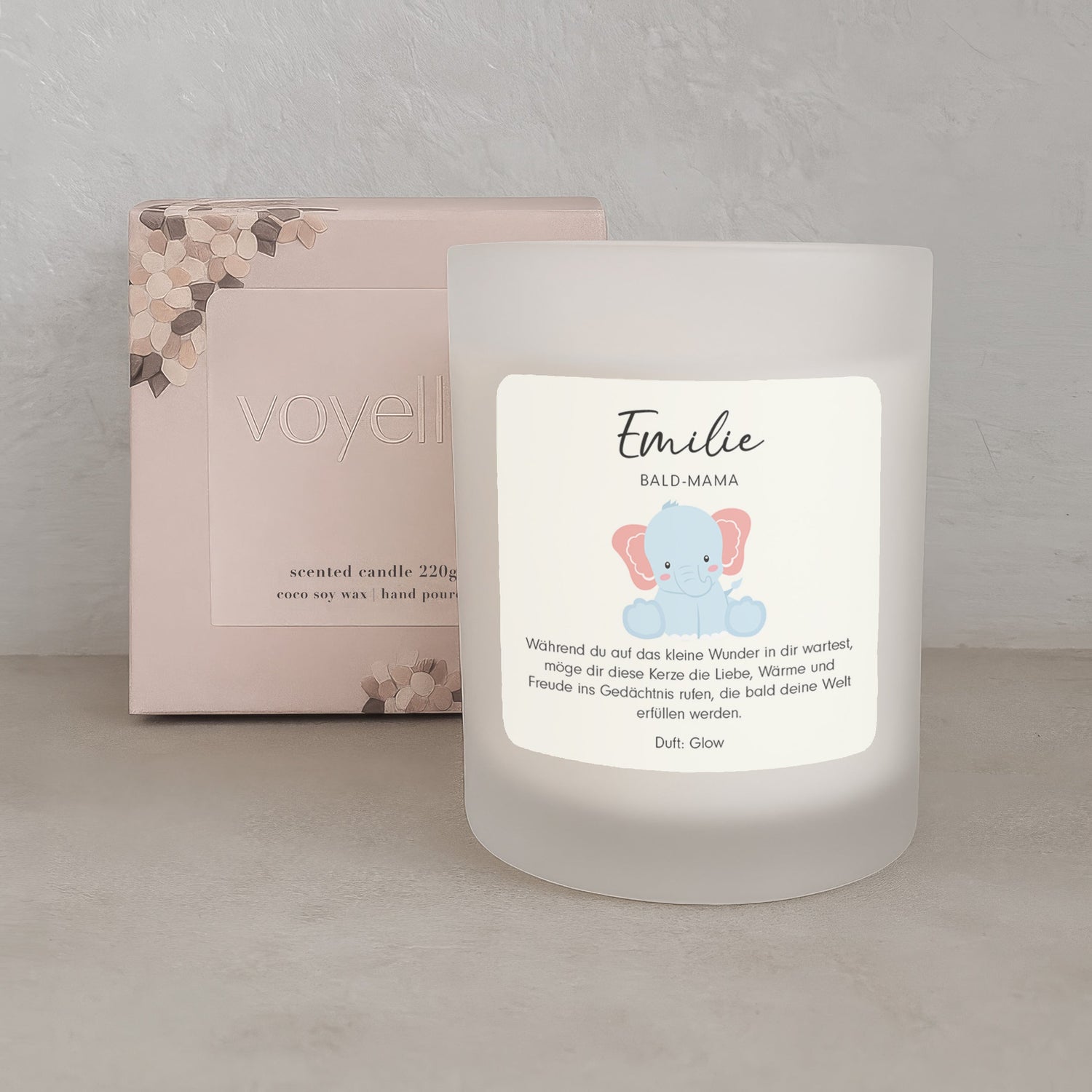 Personalisierte Baby-Geschenkkerzen