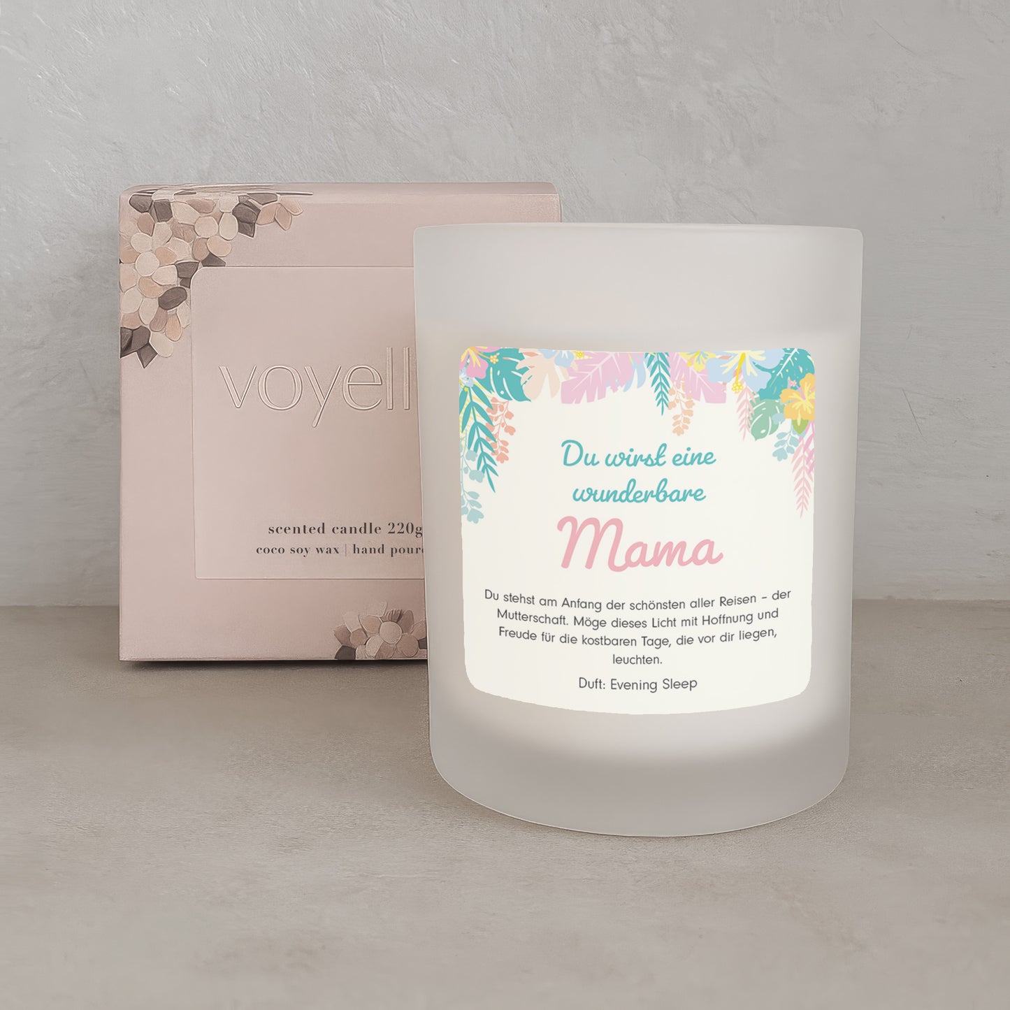 Wunderbare Mama – Personalisierte Kerze