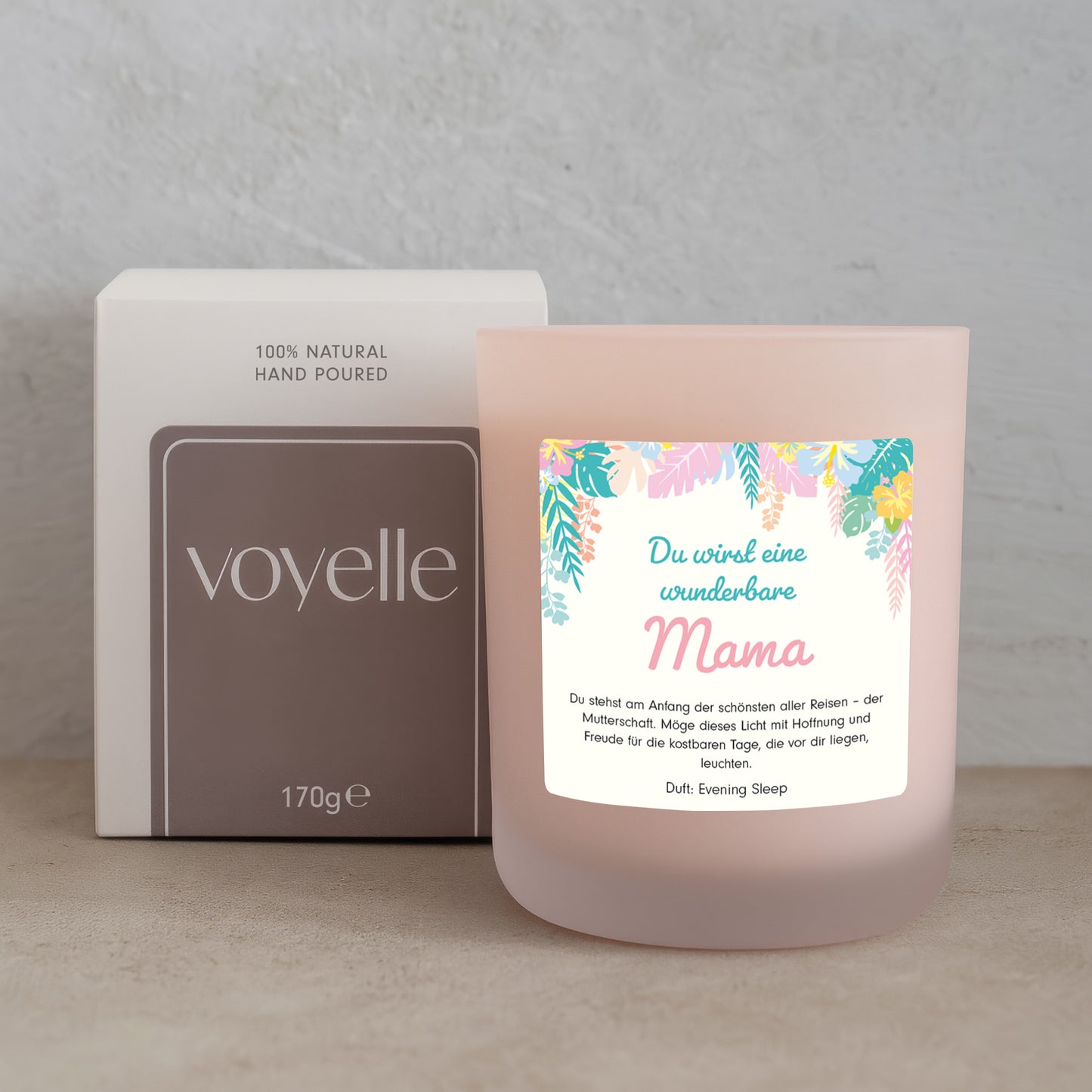 Wunderbare Mama – Personalisierte Kerze