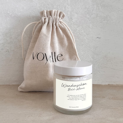 Wunderschöne Bald-Mama – Personalisierte Kerze