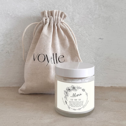 Boho Personalisierte Geburtstagskerze