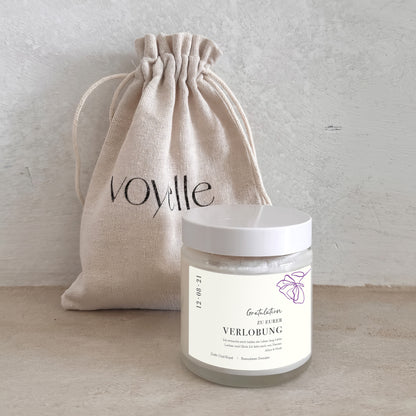 Blumen Verlobungsgeschenk Personalisierte Kerze