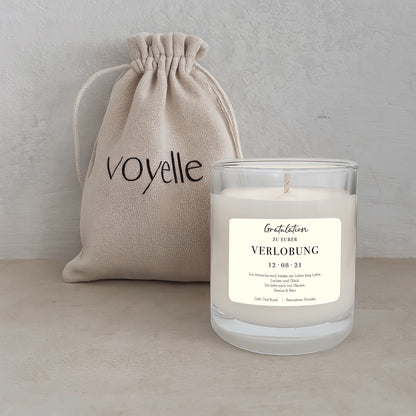 Elegante Personalisierte Verlobungsgeschenk-Kerze