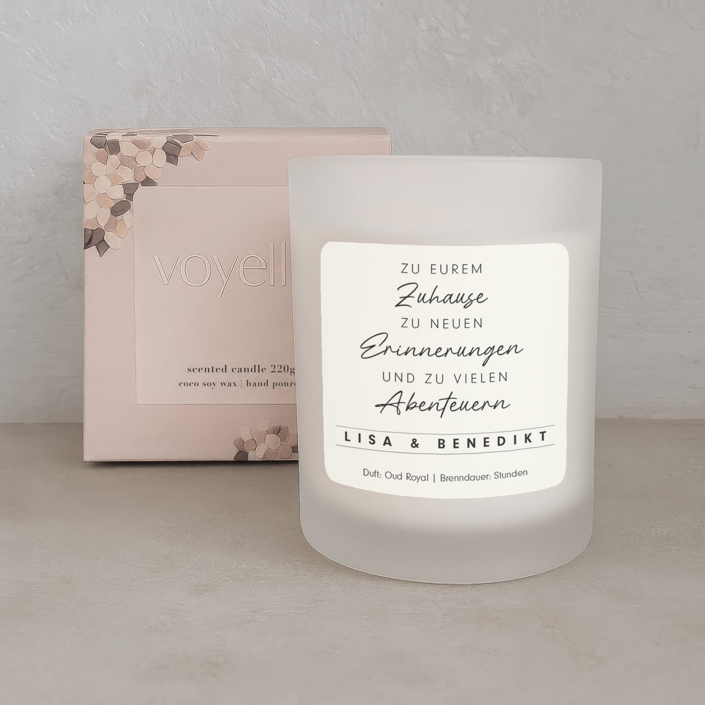 Luxus Einweihung Geschenk Personalisierte Kerze