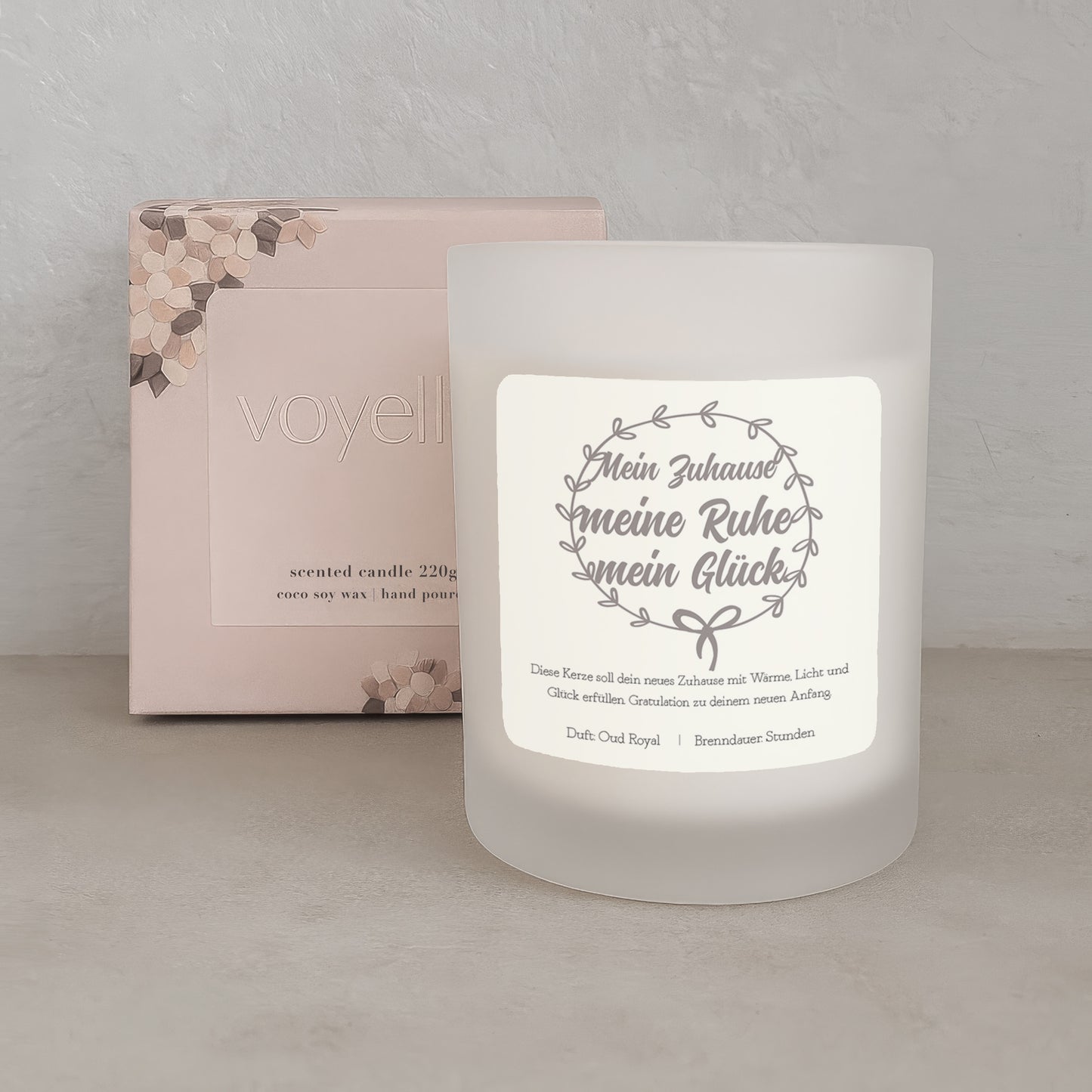 Home Sweet Home Einweihungsgeschenk Personalisierte Kerze