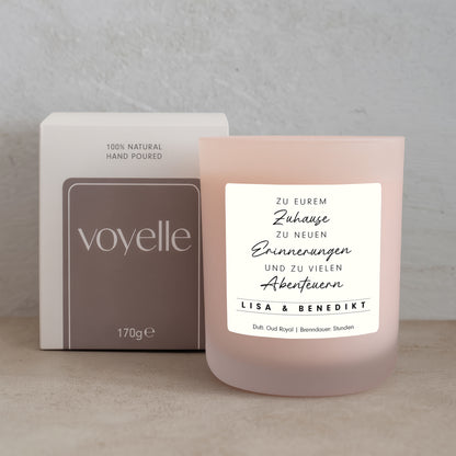 Luxus Einweihung Geschenk Personalisierte Kerze