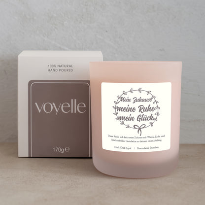 Home Sweet Home Einweihungsgeschenk Personalisierte Kerze