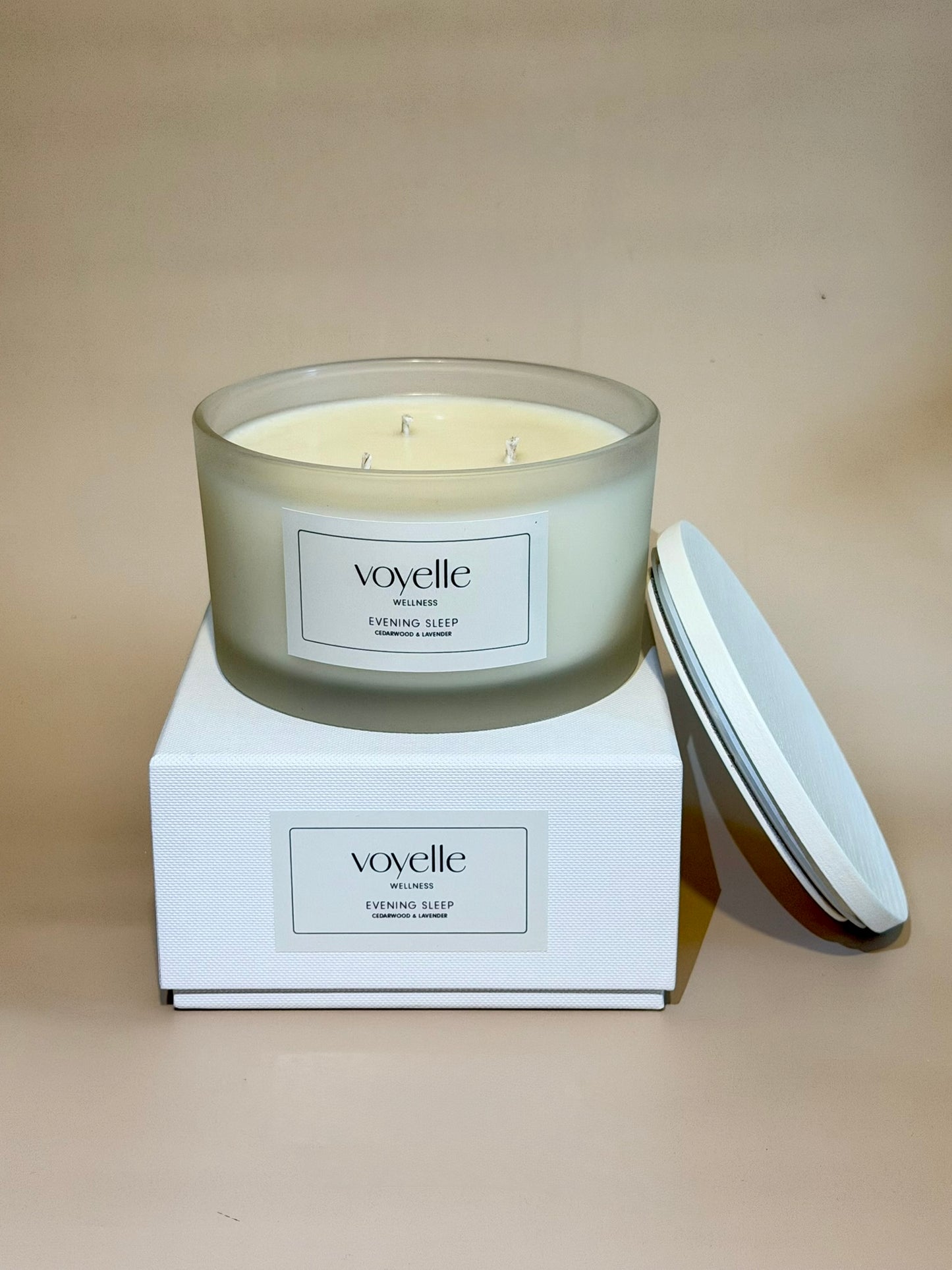 XL Luxus Aromatherapie-Kerze mit 3 Dochten