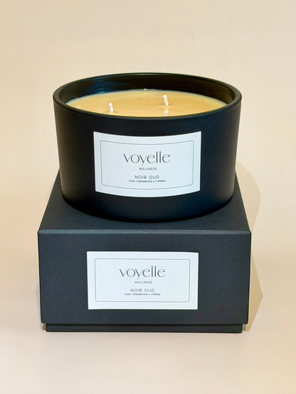 XL Luxus Aromatherapie-Kerze mit 3 Dochten