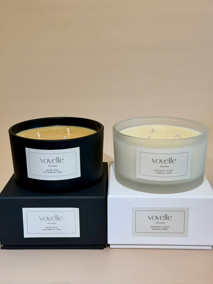 XL Luxus Aromatherapie-Kerze mit 3 Dochten