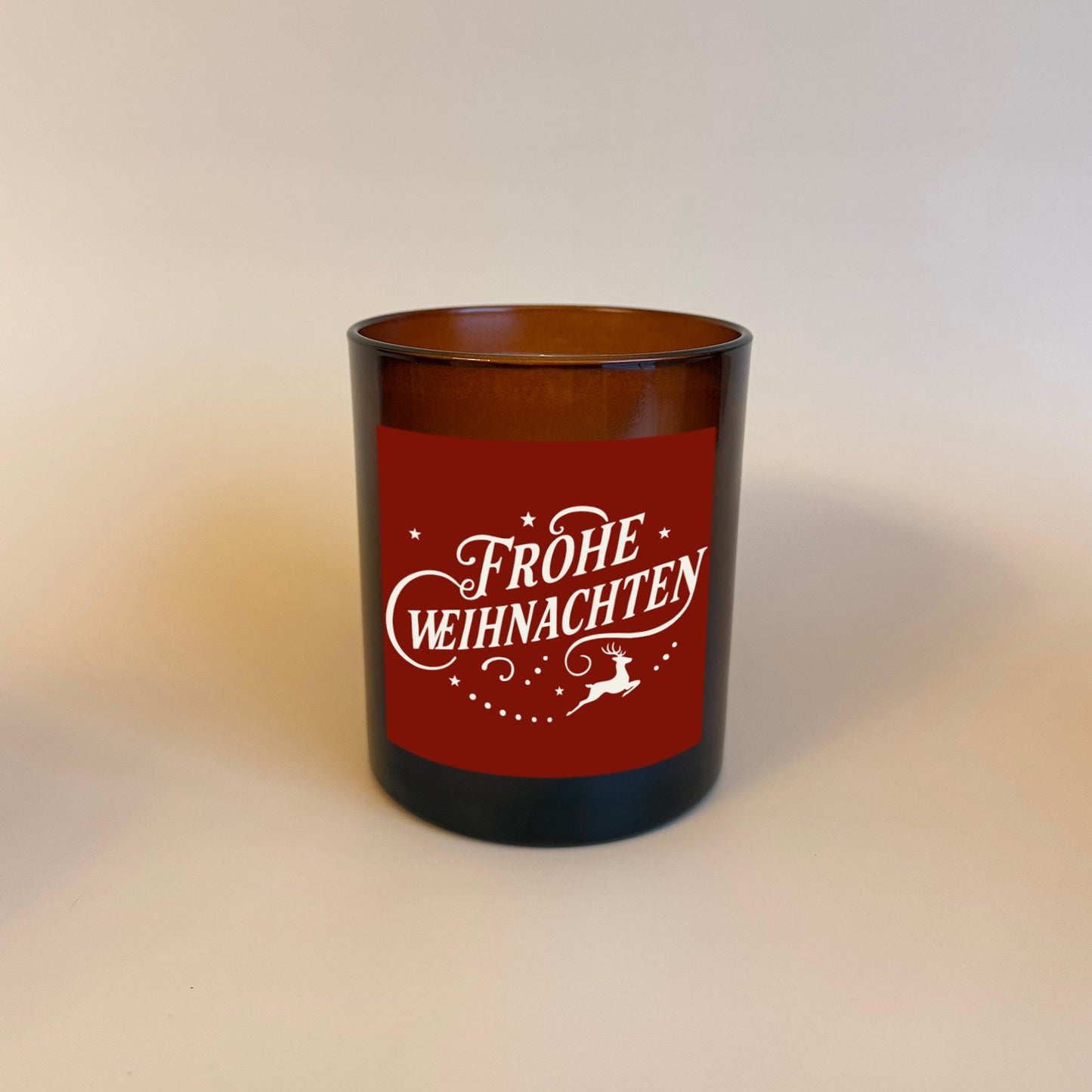 Personalisierte Weihnachtskerze als Geschenk für Freunde & Familie