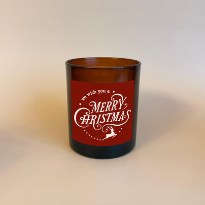 Personalisierte Weihnachtskerze als Geschenk für Freunde & Familie