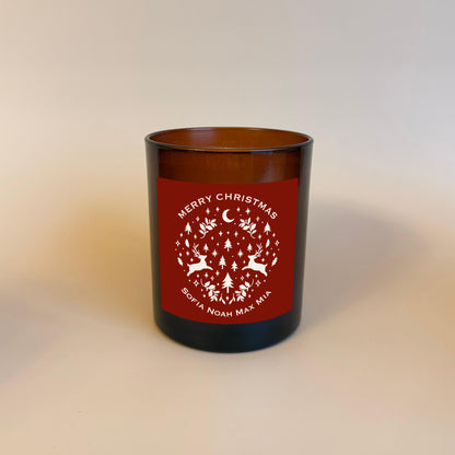 Personalisierte Weihnachtskerze als Geschenk