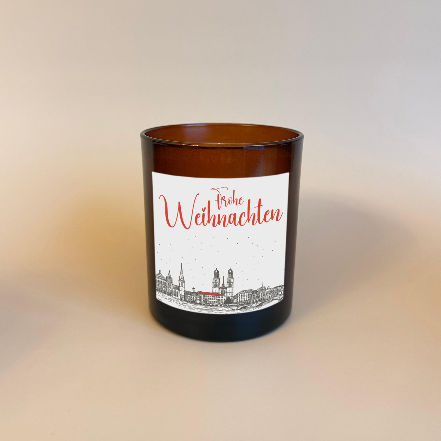 Personalisierte Weihnachtskerze Zürich