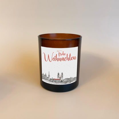 Personalisierte Weihnachtskerze Zürich