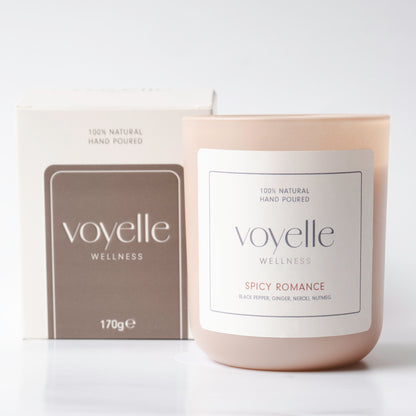 Spicy Romance Aromatherapie-Kerze – Ingwer & Schwarzer Pfeffer