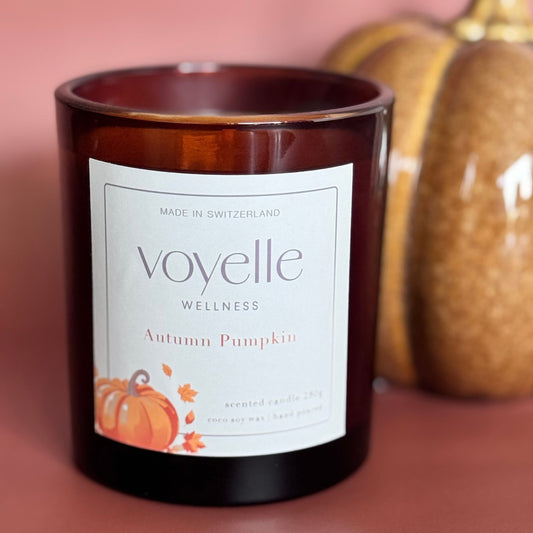 Autumn Pumpkin Duftkerze – Luxuskerze mit Kürbis, Nelke, Muskatnuss & Vanille