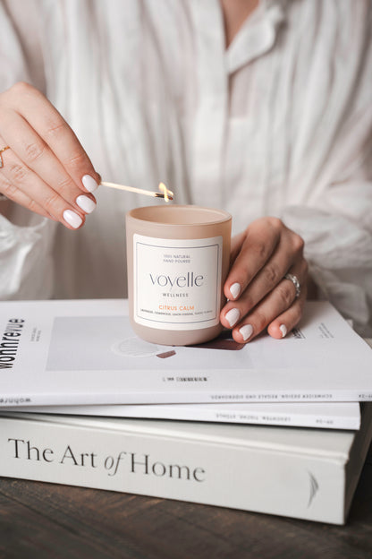 Citrus Calm Aromatherapie-Kerze – Zitrus & Kräuter
