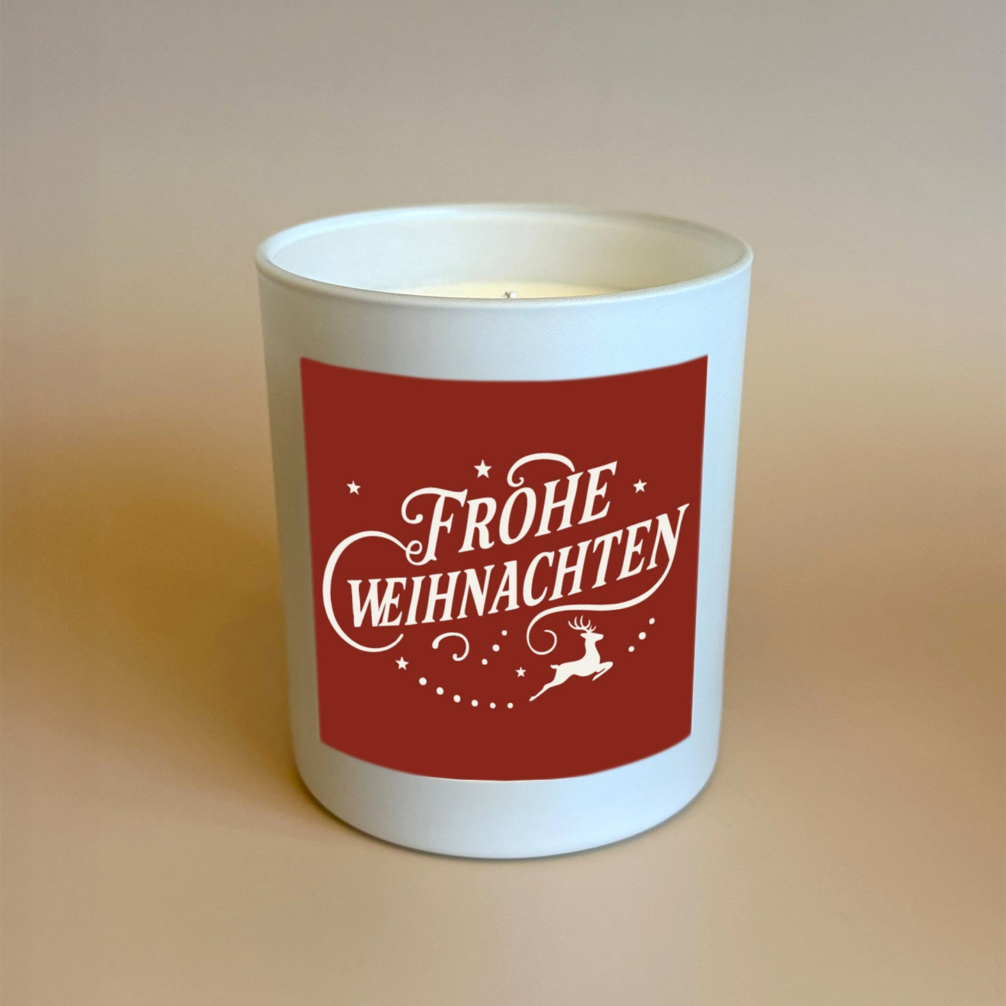 Personalisierte Weihnachtskerze als Geschenk für Freunde & Familie