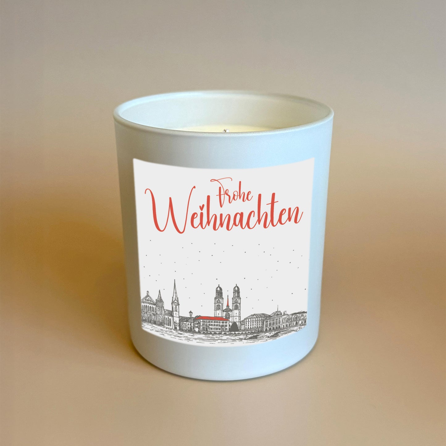 Personalisierte Weihnachtskerze Zürich