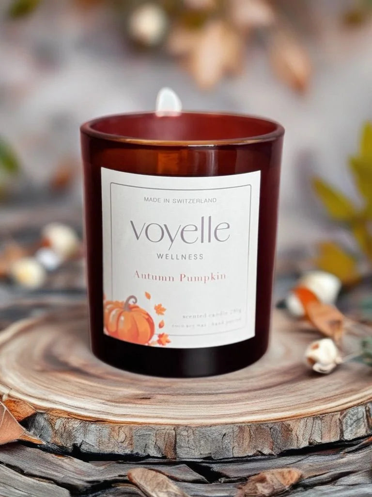 Autumn Pumpkin Duftkerze – Luxuskerze mit Kürbis, Nelke, Muskatnuss & Vanille