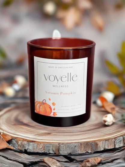 Autumn Pumpkin Duftkerze – Luxuskerze mit Kürbis, Nelke, Muskatnuss & Vanille